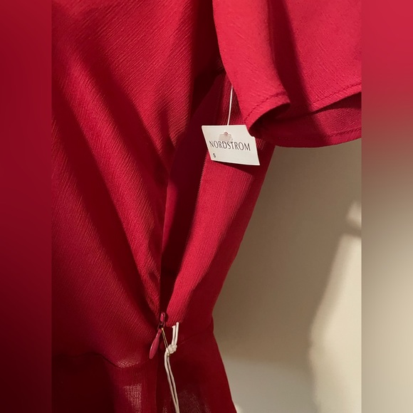 Chelsea 28 Red Snap Front Blouse - Picture 5 of 7